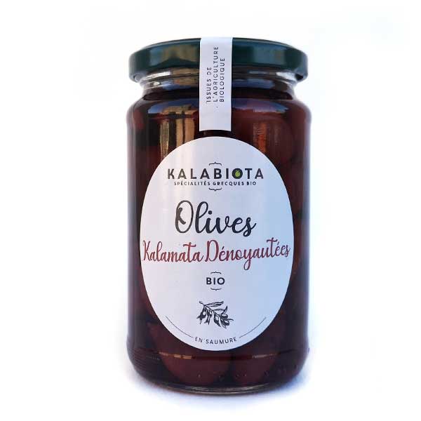 Olives bio Kalamata dénoyautées