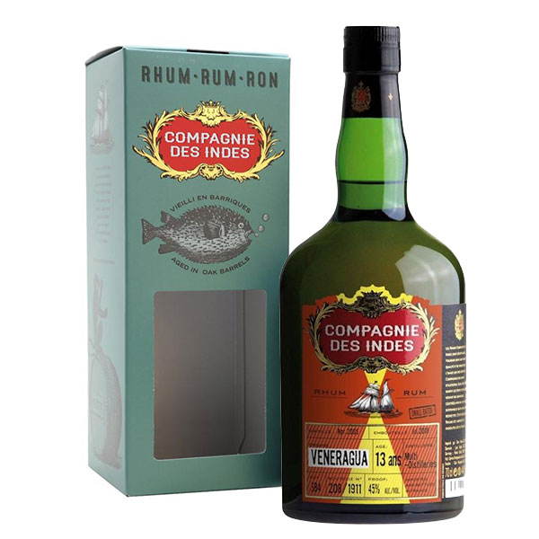 COMPAGNIE DES INDES - RHUM HORS D'AGE - VENERAGUA - 13ans