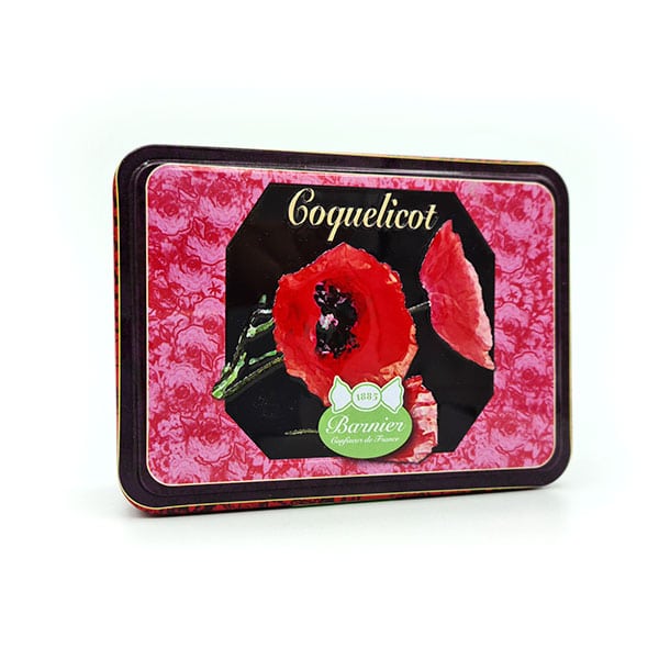 Coquelicot Givré - boîte métal - BARNIER