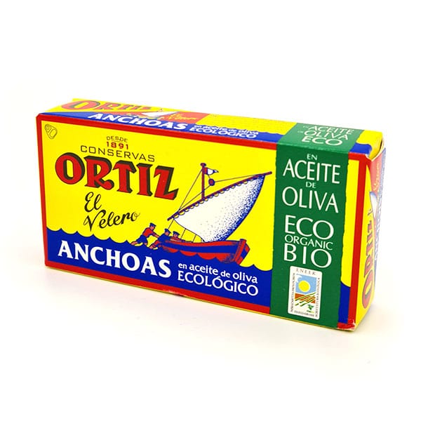 Anchois à l'huile d'olive bio ORTIZ